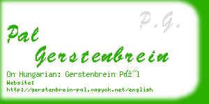 pal gerstenbrein business card